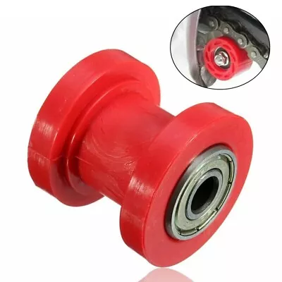 Durable And Practical 8mm Chain Roller Slider Tensioner Adjuster Pulley Wheel • £7.81
