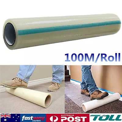 100M Floor Carpet Protector Film Plastic Protection Dust Cover Carpet Protector • $43.88