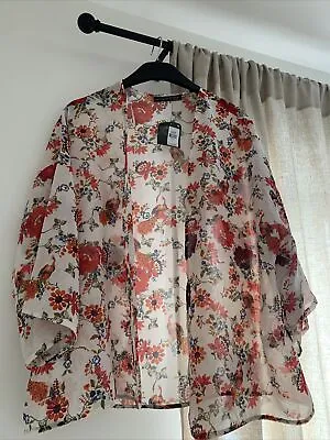£8 • Buy Floral Cover Up/ Throw On - Primark Size M - Paid £15