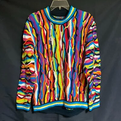COOGI Cotton Knitted Sweater 3D Knit Size S Made In Australia Vintage • $170