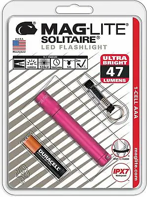 NEW Maglite LED Solitaire Hot Pink 1 Cell AAA Flashlight SJ3AKY6 • $21.99