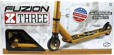 $54.80 • Buy Fuzion Gold Pro X-3 2 Wheel Scooter - Gold (BRAND NEW)