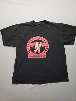 2004 Psychopathic Records Insane Clown Posse ICP Hatchet Man Logo T-Shirt Vtg • $34.99