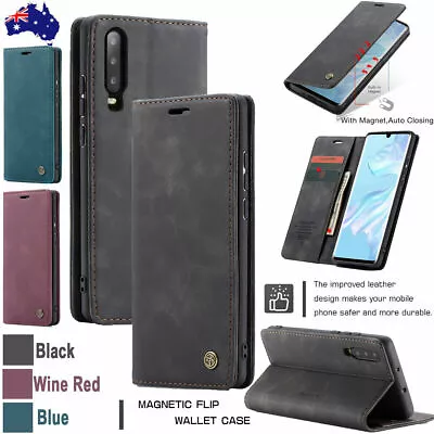 Genuine CaseMe Magnetic Leather Wallet Card Stand Case Samsung A20/30 S8 S8P S7 • $8.99