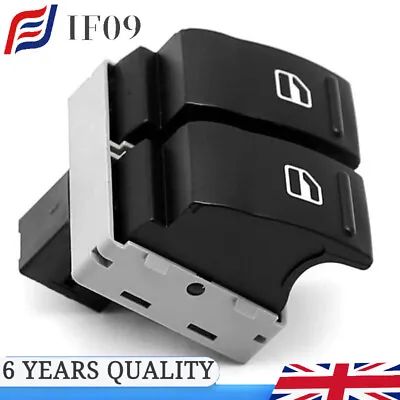 Electric Window Switch Button Driver For VW Transporter T5 T6 7E0959855A Black • £8.95