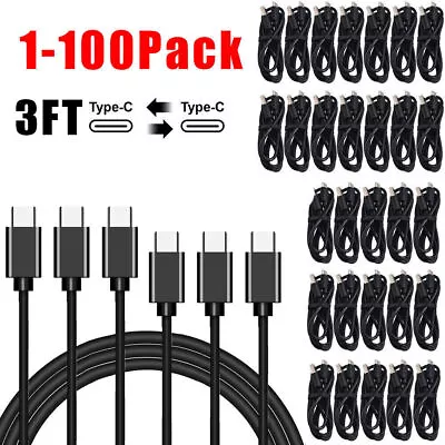 Bulk Lot USB-C Type C Cable For Samsung S24 S23 Fast Charger Charging Power Cord • $6.59