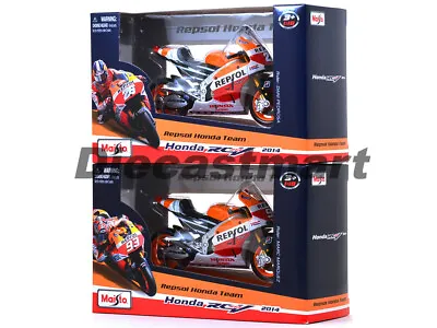 Maisto 1:18 2014 Motogp Repsol Honda Marc Marquez & Dani Pedrosa Set Of 2 #93 26 • $69.99