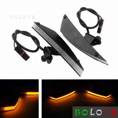 For BMW S1000RR 2009-2019 Motorcycle Front Flush Mount LED Turn Signal Lights • $94.34