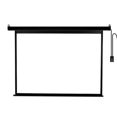 $149.99 • Buy 120  Projector Screen Electric Motorised Projection 3D Home Cinema 4:3 Black