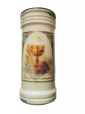 First Holy Communion Candle White 15cm With Prayer • £3.99