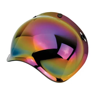 Biltwell Bubble Sight Rainbow Mirror For Jet Helmets / Anti-Fog! • $36.76