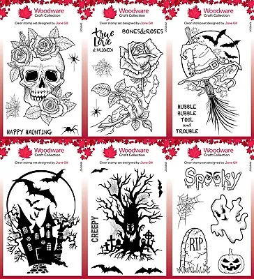 £7.50 • Buy Woodware Halloween 2023 Clear Stamps - By Jane Gill - Creative Expression