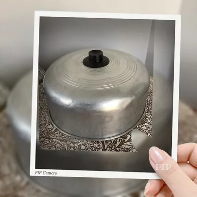 Aluminum Cake Lid Dome Pie Cover MCM 1950s Vintage Cake Cover 10” Across • $14