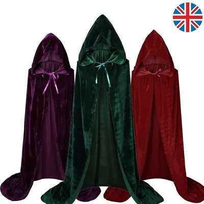 Hocus Pocus Witch Mary Sarah Winifred Cosplay Costume Sanderson Sisters Cloak UK • £6.69