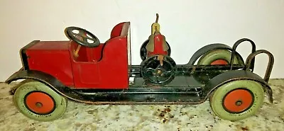 HTF 1920's J. CHEIN 18  METAL FIRE TRUCK Hercules Tires Pumper #650 • $495