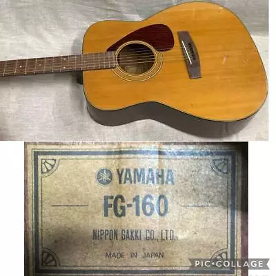 Yamaha FG-160 Green Label Dreadnought Acoustic Guitar Vintage Scratches And Dirt • $281.04