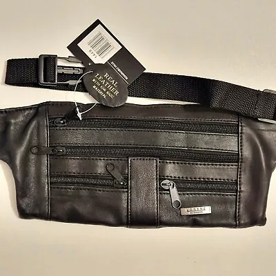 Market Traders Real Leather Money Cash Waist Strap Belt Zip Bag  • £19.99