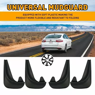 4X Splash Guards Car Mud Flaps For Front / Rear Tires Universal Easy Install EOA • $23.74