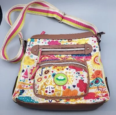 Lily Bloom Summer You Are My Sunshine Adjustable Crossbody Bag Purse Multicolor • £11.96