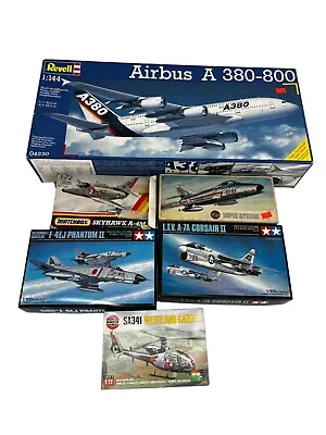 Lot Of 6 Vintage WW2 Plastic Model Plane Aircrafts Airplane Kits Old 1:72 #198 • $55