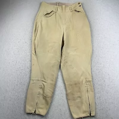 Over The Top Vintage 1910 Equestrian Jodhpurs Military Breeches Sz L • $29.33