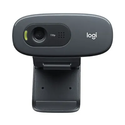 Logitech C270 3MP HD Webcam 720p/30fps Light Correction Noise Reduction Mic • $82.95