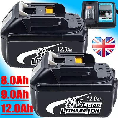 18 Volt For Makita BL1830 18V 8Ah 9Ah 12Ah LXT Li-Ion Battery BL1860 BL1850 LED • £19.89