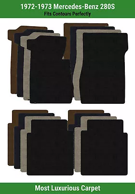 Lloyd Luxe Front & Rear Row Carpet Mats For 1972-1973 Mercedes-Benz 280S  • $249.99