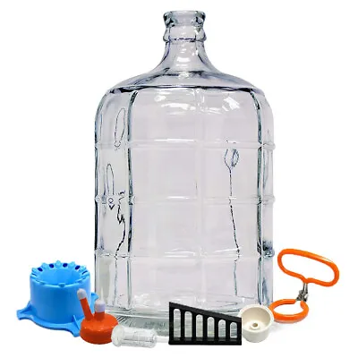 Home Brew Ohio 3 Gallon Glass Carboy With Deluxe Accessories • $59.99