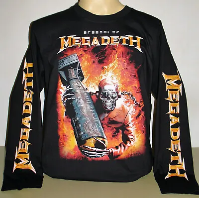 Megadeth Arsenal Of Long Sleeve T-Shirt Size M L XL 2XL Thrash Metal Band New! • $19.99