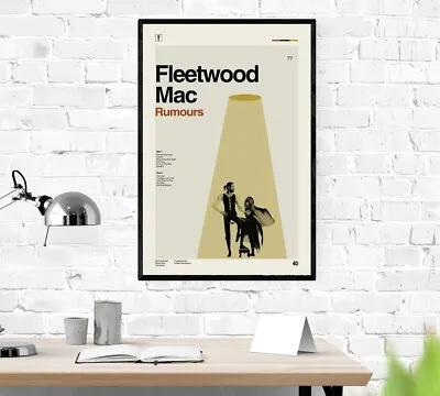 Dance Fleetwood Mac - Rumours Midcentury Modern Vintage Home Wall Decor Poster • $27.99