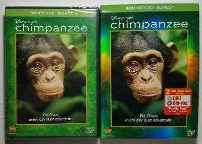 Chimpanzee Disney Nature Blu-ray DVD 2012 2-Disc Set W/ Slipcover NEW SEALED • $9.95