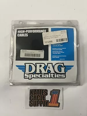 Drag Specialties Harley 48  Braided Throttle Cable 0650-0322 FXD FLH XL FXS XLH • $59.65