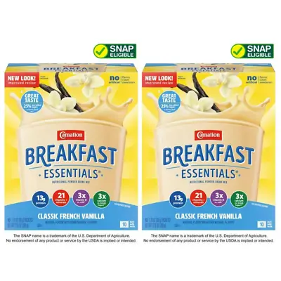 (2 Pack) Carnation Breakfast Nutritional Powder Drink Mix Classic French Vanilla • $13.98