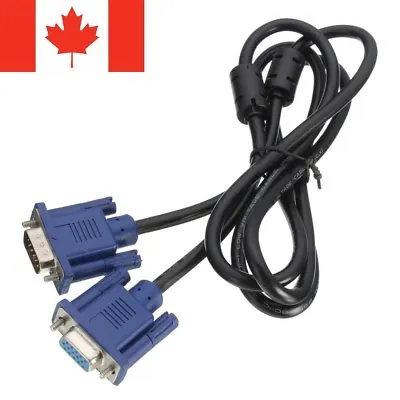 VGA To VGA Cable Male To Female 1.5m SVGA Monitor Extension Cord Plug For PC • $5.08