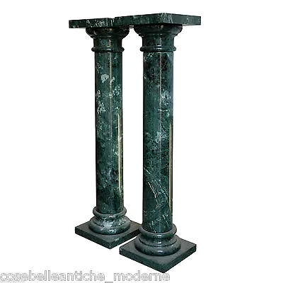 Column IN Marble Green Alps Class Comprehension Old Made Italy H100cm • £693.16