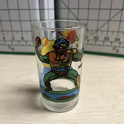 Vintage 1986 Mattel Masters Of The Universe MOTU Man At Arms Juice Glass 4.5 OZ • $30