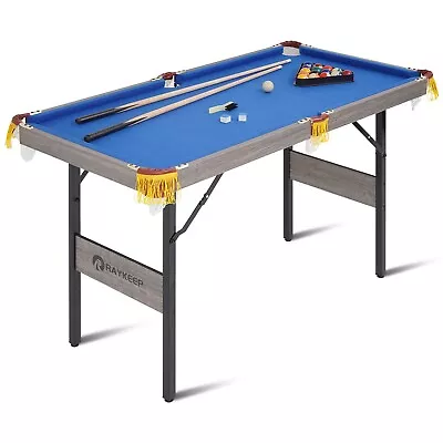 4Ft Folding Billiard Table Pool Table Kid Adults Mini Game Table 2 Cue Sticks • $119.99
