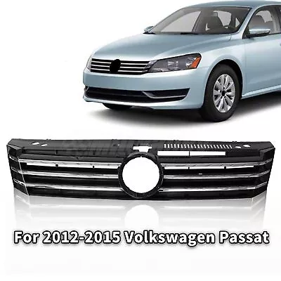 For 2012-2015 Volkswagen VW Passat Front Upper Molding Grille Grill Chrome • $55.99