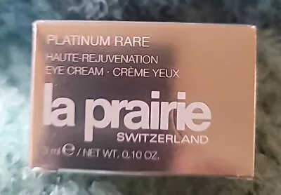 La Prairie Platinum Rare Haute-Rejuvenation Eye Cream 3 Ml./0.1 Oz. NIB! • $79