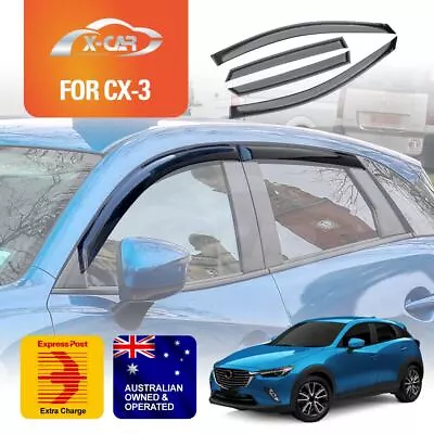 Weathershields For Mazda CX-3 CX3 2015-2024 Car Weather Shields Window Visors • $44.95