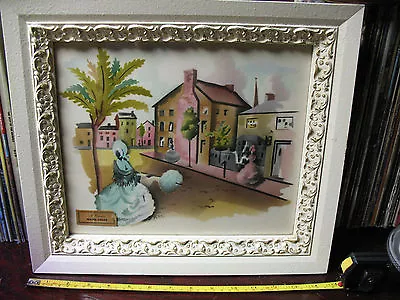 Newman   Water Color  Airbrush  Framed  Art Work Vintage  Original  Exlnt !!! • $165