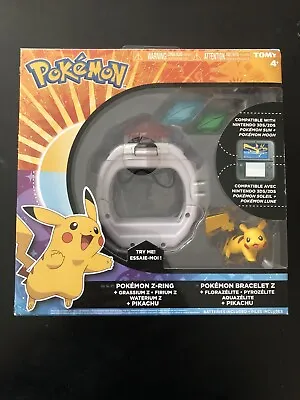 $75 • Buy Pokemon Z-Ring Crystal Bracelet Set Pikachu Figure Nintendo DS Sun+Moon New