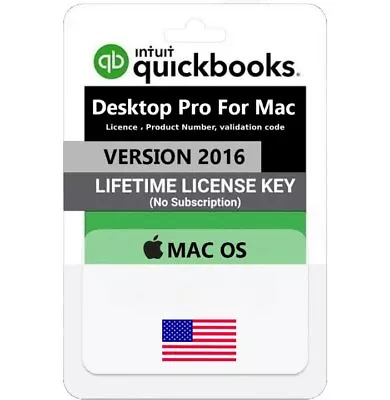 QUICKBOOKS PRO 2016 For Mac OS • £59
