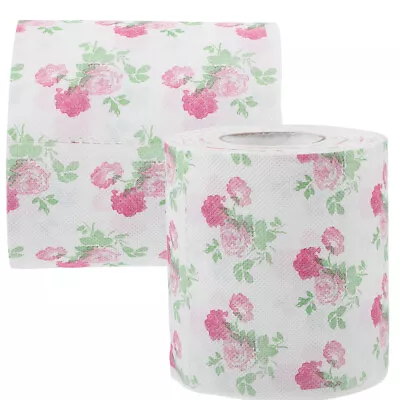  2 Rolls Of Fun Toilet Paper Delicate Pattern Toilet Paper Decorative Printing • £10.28