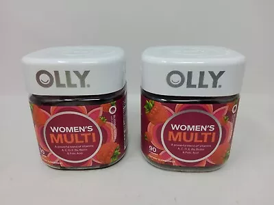 2x Olly Women's Multi Blissful Berry 90 Gummies Vitamins & Folic Acid Exp 04/24 • $11.70