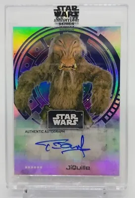 2022 Topps Star Wars Signature Series TIM DRY As J'QUILLE In ROTJ Auto #A-TD • £19.19