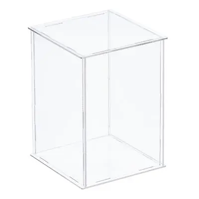 Clear Display Case Acrylic Assemble Box 25x25x35cm For Collectibles Crafts • £19.34