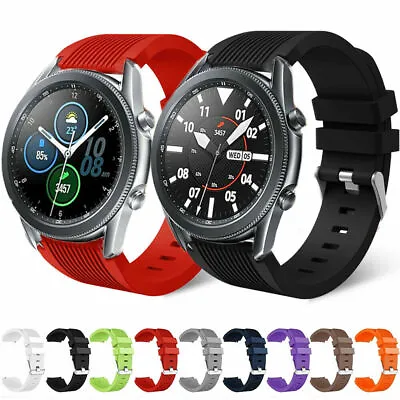 For Samsung Galaxy Watch 3 41/45mm 42MM Silicone Sport Band Bracelet Wrist Strap • $9.99
