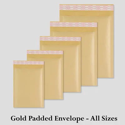 Genuine Golden Padded Bubbled Envelopes Bags All Sizes Postage-Solutions Cheap • £604.99